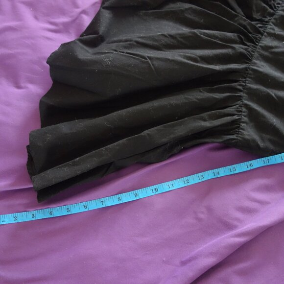 H&M Made in Turkey Size US 6 165/84A 100% Cotton Black Dress - Picture 7 of 9